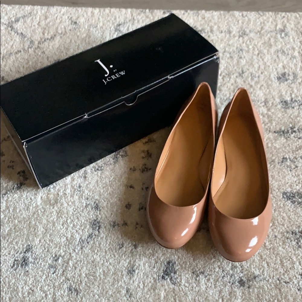 J Crew Patent leather flats